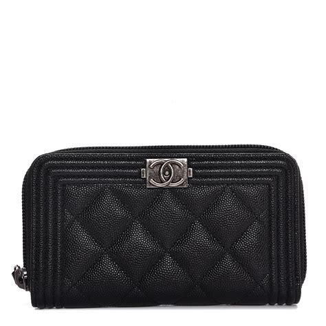 chanel zip around wallet size|Chanel zipped wallet small.